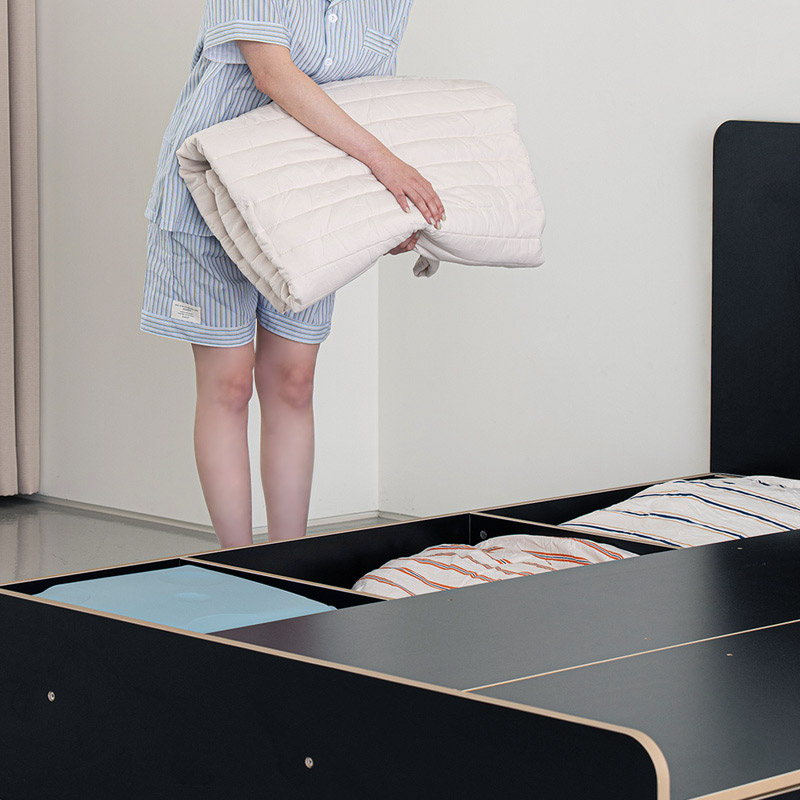 e스마트 리네 수납침대 학생 서랍 침대 SS 헤드형