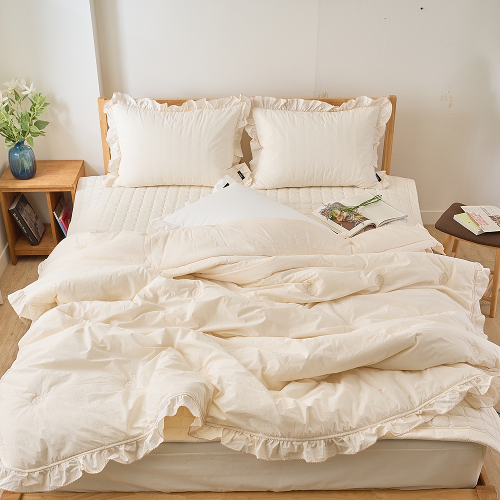 나라데코 프리미엄 고밀도 면 모달 프릴 간절기 차렵 이불 Q