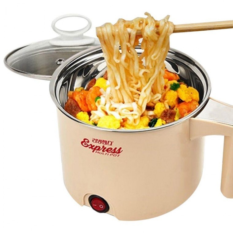 리빙센스1025 베이지 익스프레스 라면포트 전기냄비 쿠커 전기 냄비