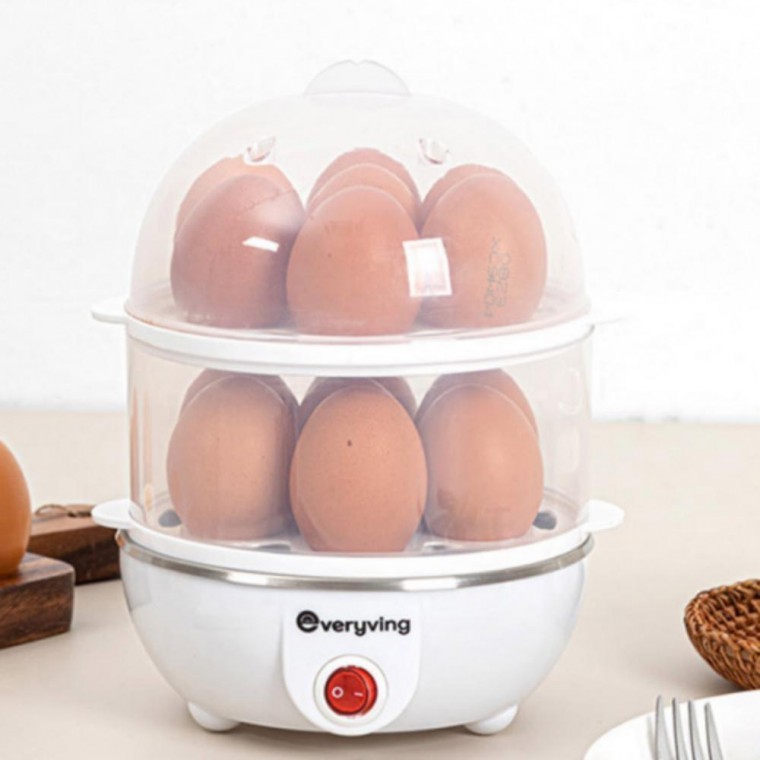 분리형 다용도 2단 투명 트레이 계란찜기 스티머