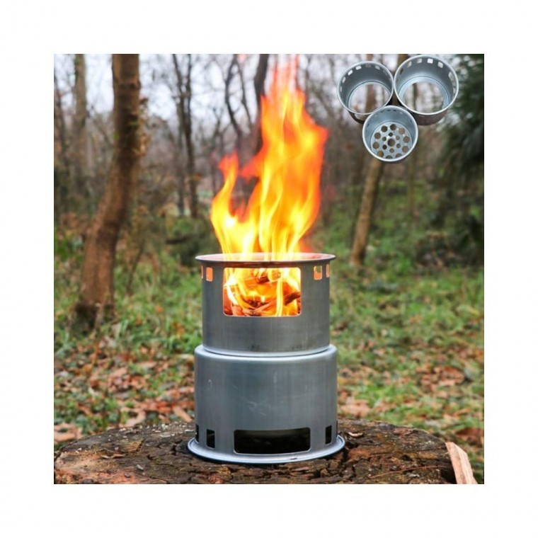 루미나D 미니 난로 키밍 캠핑 불멍 화로대 원통형 야외