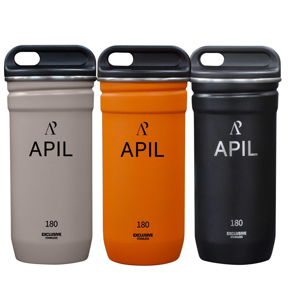 아필 스택 소주잔 세트 4P 캠핑 스테인리스 컵 60ml, 블랙 - 상세 이미지 2