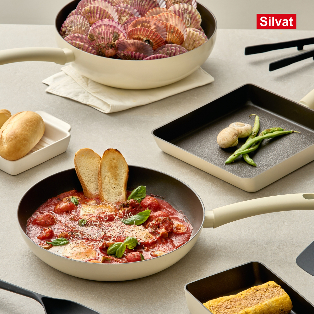 99.89% 항균 1+1 실바트 순수 IH 사각 후라이팬 18cm