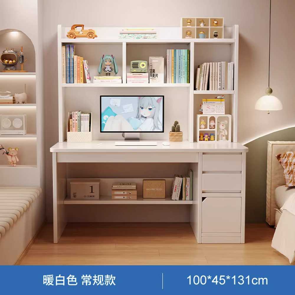 학생 책상 서랍형 다용도 공부방 컴퓨터 화이트 넓은 100cm 서랍형 그레이 - 상세 이미지 5