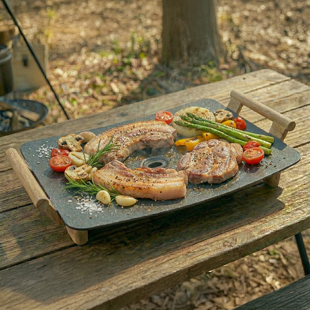 온휴 와이드 전기 그릴 바베큐 삼겹살팬 그리들 HJ-0114G