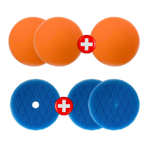 [투쁠원 이벤트] AEGIS 이지러스터 듀얼 광택패드만 12.5cm(5인치) 15cm(6인치) 선택 총 3개 - 상품 이미지