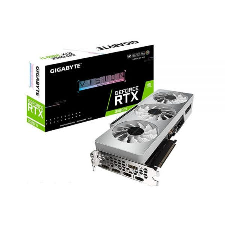 기가바이트 [해외]GIGABYTE GeForce RTX 3080 Ti Vision OC 12G 그래픽 카드, 3X WINDFORCE 팬, 12GB 384비트 GDDR6X, GV-N308TVI