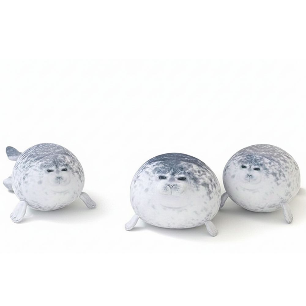 [KC인증] 빌리네집 하프 물범 인형 대형 봉제 힐링 애착 쿠션 30cm 40cm 60cm - 상세 이미지 5