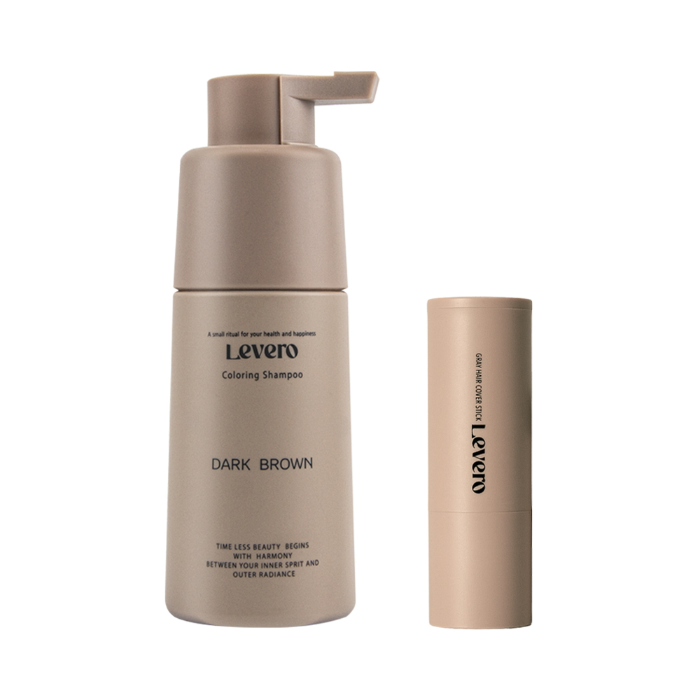 르베로 맥주효모 새치커버 염색 샴푸 300ml + 르베로 새치 커버 스틱 4g 2종 세트 - 상품 이미지