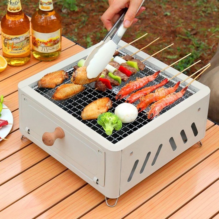 바베큐 그릴 캠핑 불멍 화로대 야외 가정용 개인 숯불화로 용품 캠핑화로대 미니화로