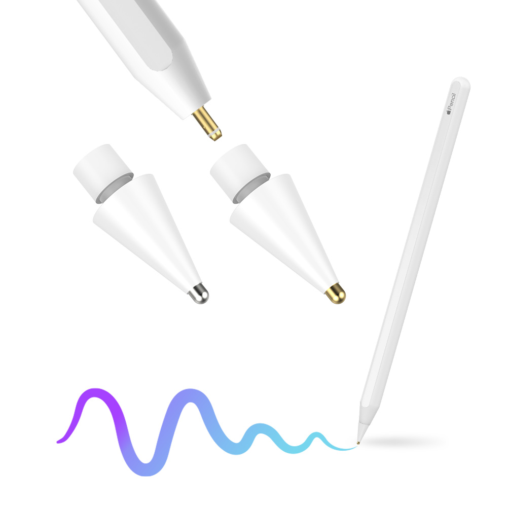 랩씨 애플펜슬 프로 2세대 1세대 USB-C 호환 메탈 펜촉 반영구 팁 볼펜형 - 상품 이미지