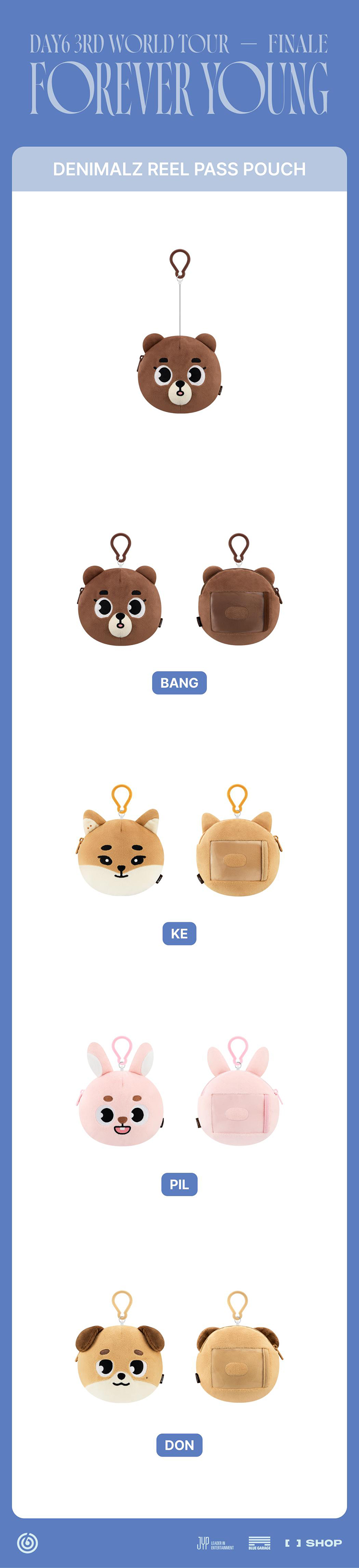 DENIMALZ Reel Pass Pouch — DAY6