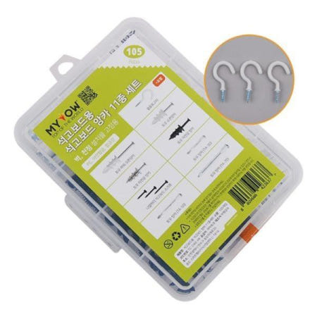 피스세트 피스세트/석고보드앙카11종세트/후크팩/TC2W-HK105C