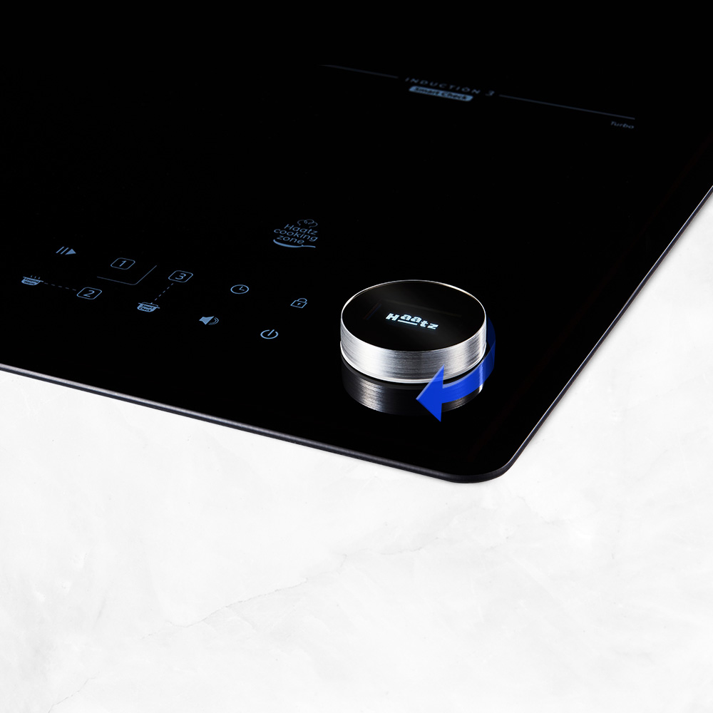 하츠 인덕션 3구 스마트휠 화이트 블랙 EIC-30HWR241 전기레인지 쿡탑 설치비포함