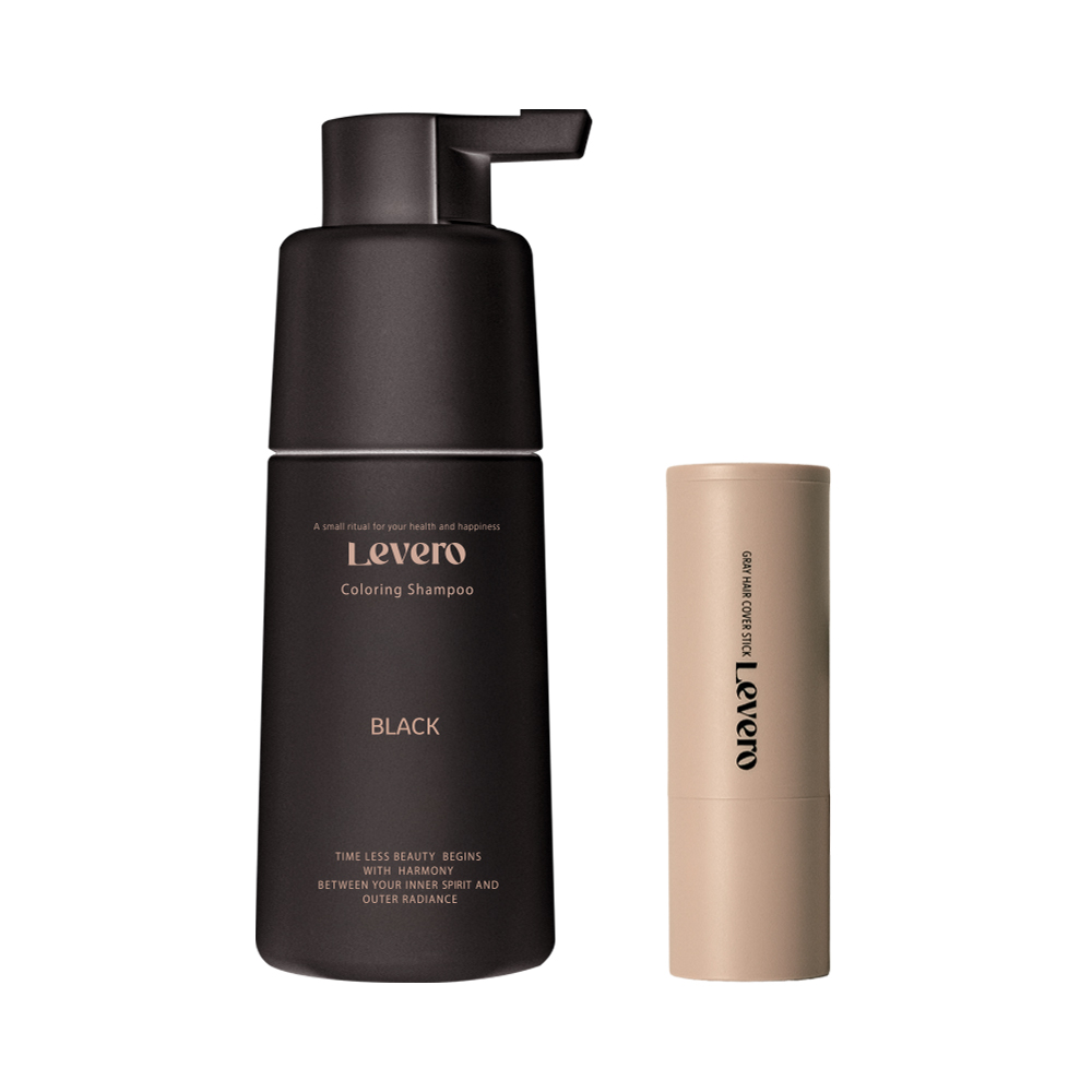 르베로 맥주효모 새치커버 염색 샴푸 300ml + 르베로 새치 커버 스틱 4g 2종 세트 - 상세 이미지 2