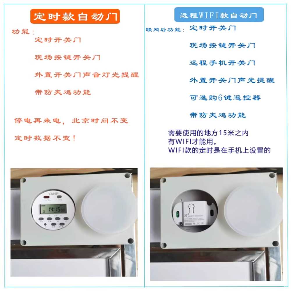 닭장 개폐기 전동 케이지 야외 양계장 농장 스마트 타이머 자동문 - 상세 이미지 3
