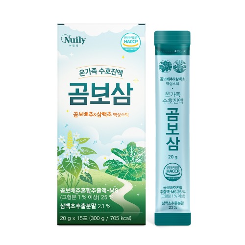 곰보삼 20g x 15포 곰보배추 삼백초 액상 스틱 - 상품 이미지