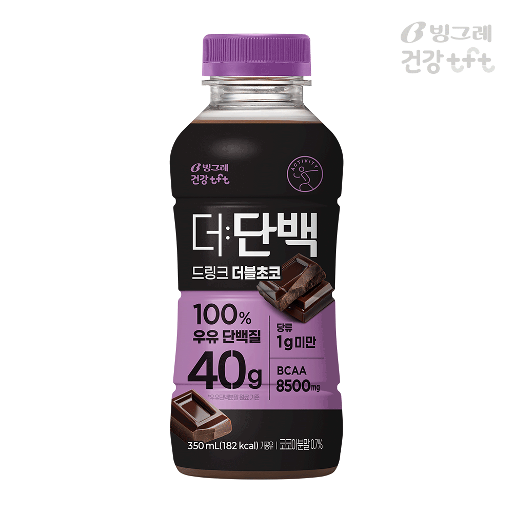 빙그레 더단백 드링크 더블초코 350ml 20개입 고단백 단백질음료 이미지 2