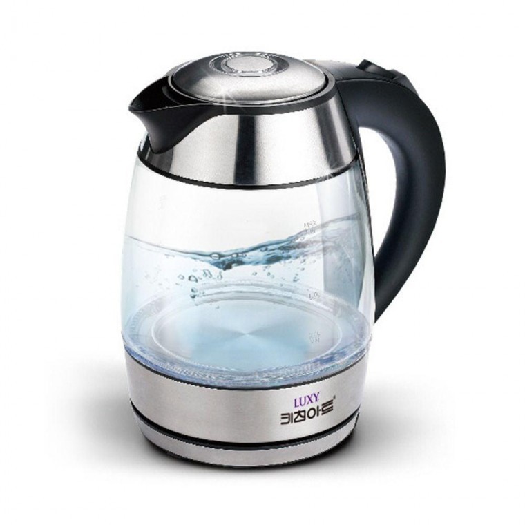 키친아트1700 럭시 1.8L 강화유리 무선 전기포트 커피포트