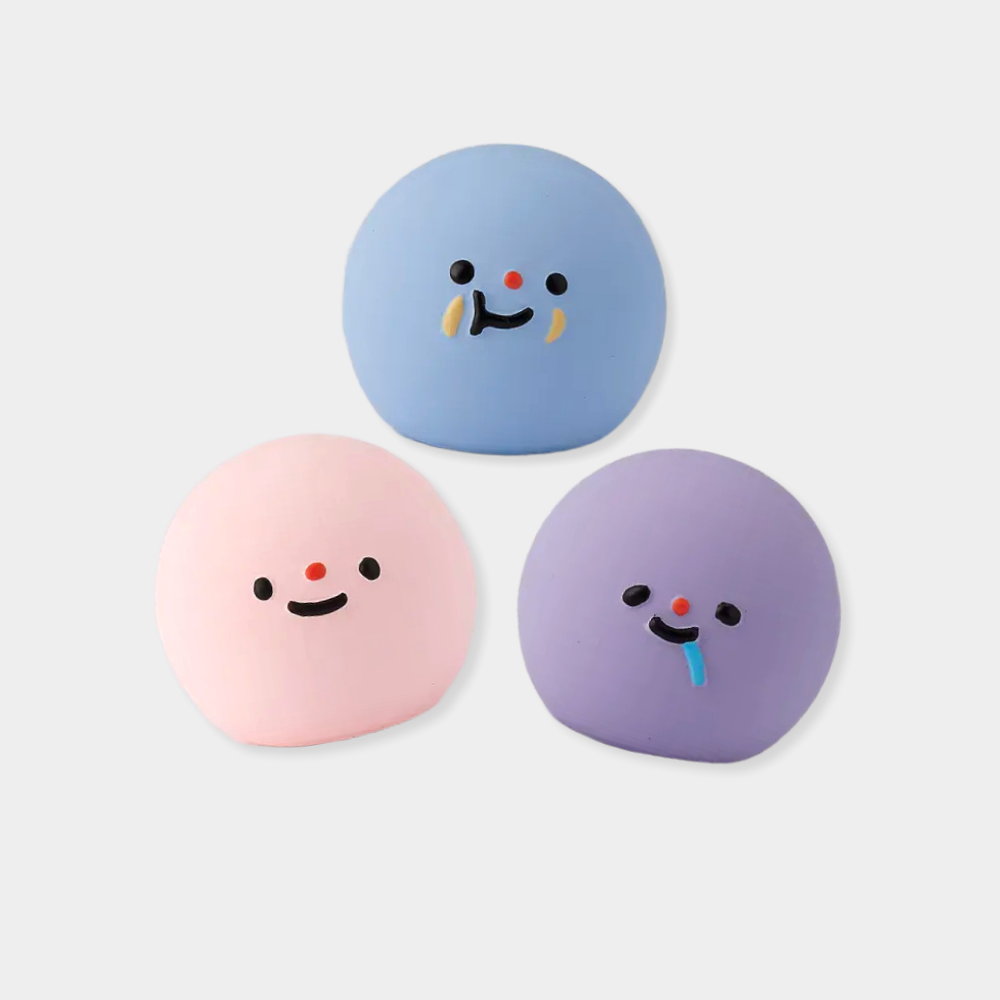 [아아랜드] 동그리 4cm(핑크) 라텍스토이 삑삑이 강아지 분리불안 장난감