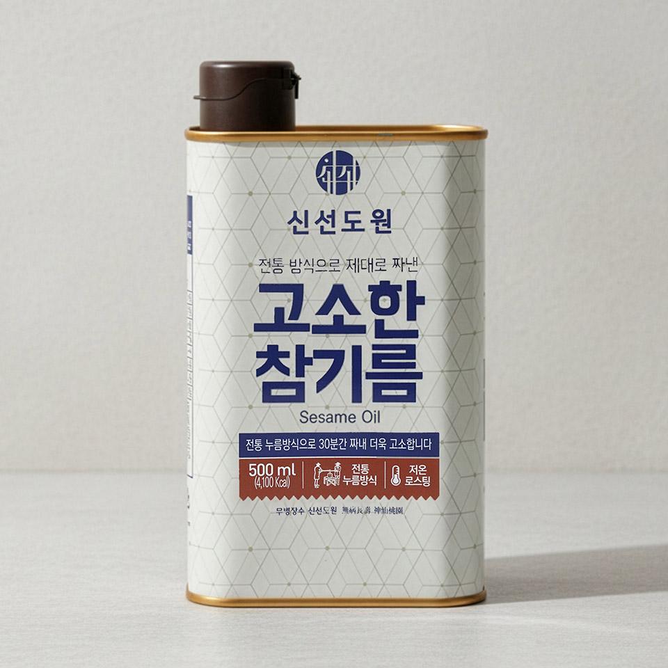 메가마트 신선도원 고소한 참기름 500ml - 상품 이미지