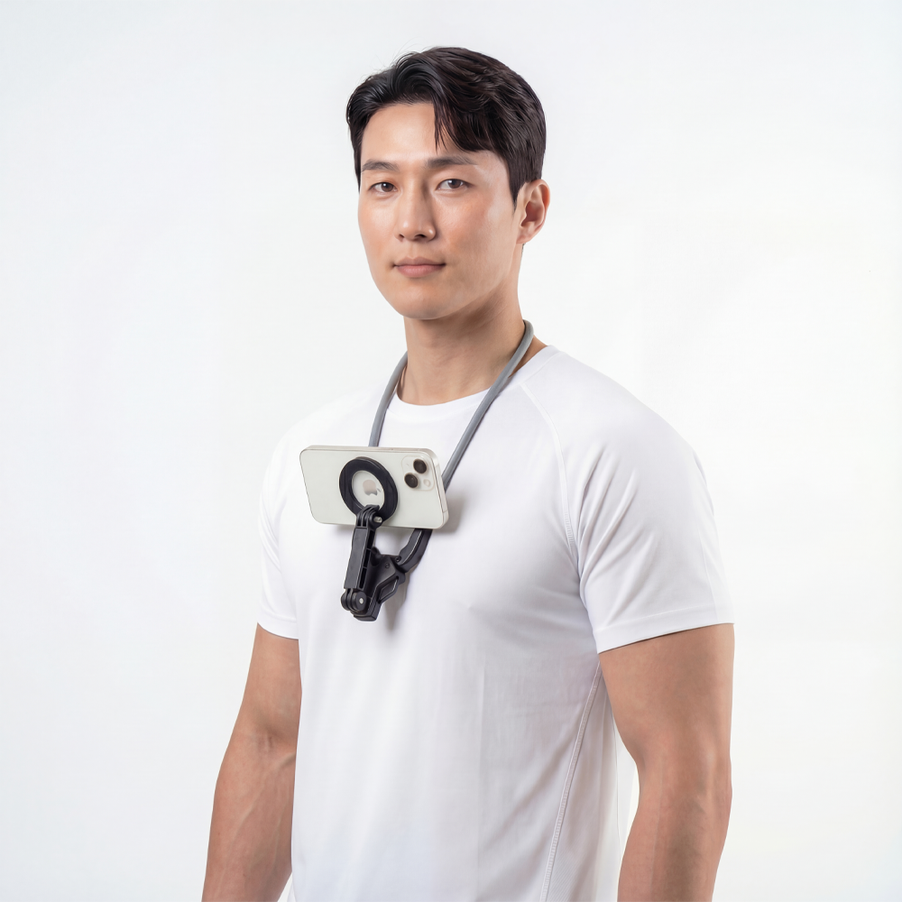 홀릭스 맥세이프 1인칭 핸드폰 촬영 거치대 액션캠 고프로 바디캠 유튜브 장비 - 상세 이미지 2