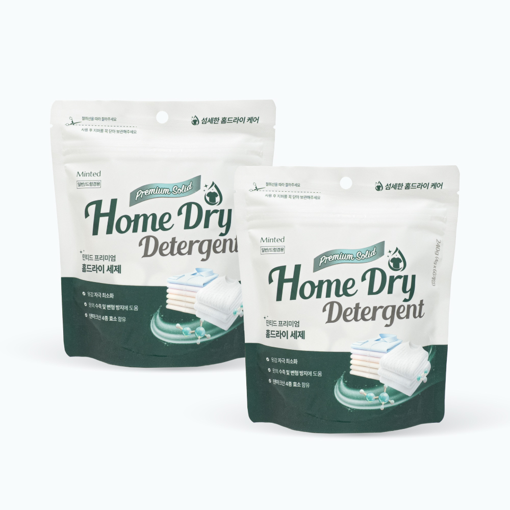 [민티드] 고체 중성 드라이세제 60정 2개