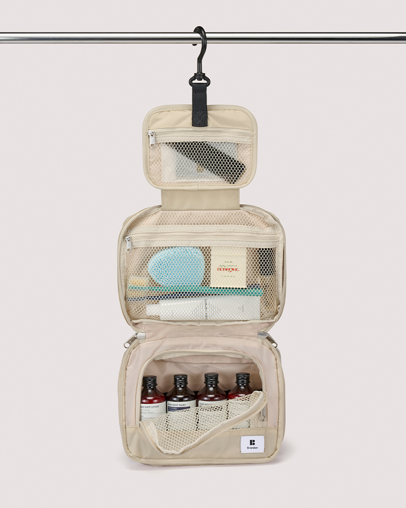 브랜든 여행 압축 파우치 세트 S+M+M+L+워시백+슈즈 파우치 캐리어 정리백 상세 이미지 5