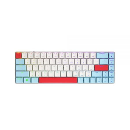 [해외]Cherry MX-LP 2.1 컴팩트 무선 게이밍 키보드. RGB MX 실버 스피드 스위치. 조명 로우 프로파일 정밀 65% 사이즈. 68 키. (레드 화이트 & 블루)
