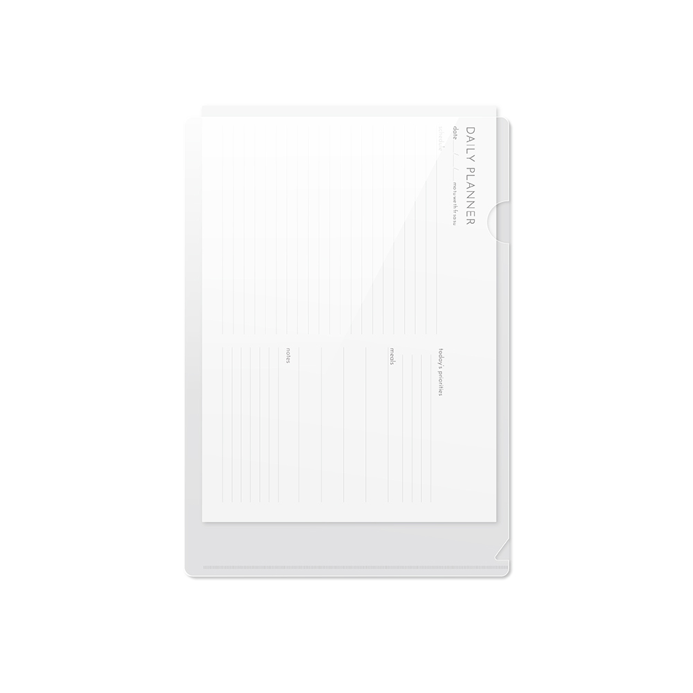 고투명 두꺼운 L자 화일 엘홀더 문서보관 정리함 입수 (택1) - 상세 이미지 2