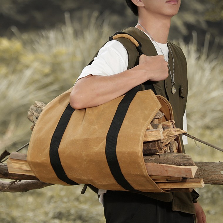 캠핑 장작 나무 땔감 가방 파우치 불멍 스토브 난로