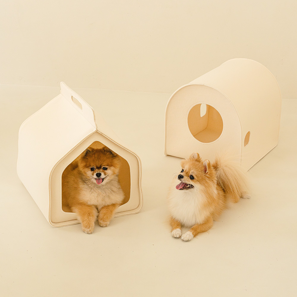 구루구루 슈크림 펫 하우스 강아지 고양이 숨숨 집 터널 텐트