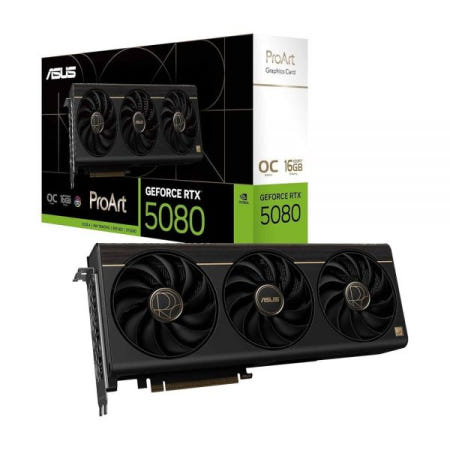 에이수스 [해외]ASUS ProArt GeForce RTX 5080 OC 에디션 그래픽 카드 (PCIe 5.0, 16GB GDDR7, USB Type-C, HDMI/DP 2.1, 2.5슬롯