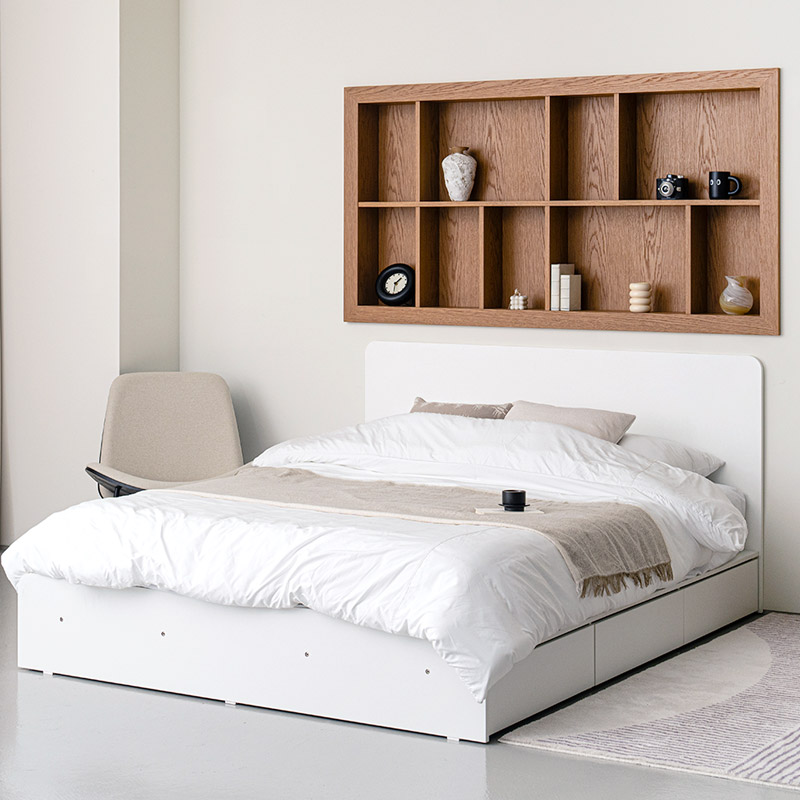 e스마트 리네 수납침대 학생 서랍 침대 SS 헤드형