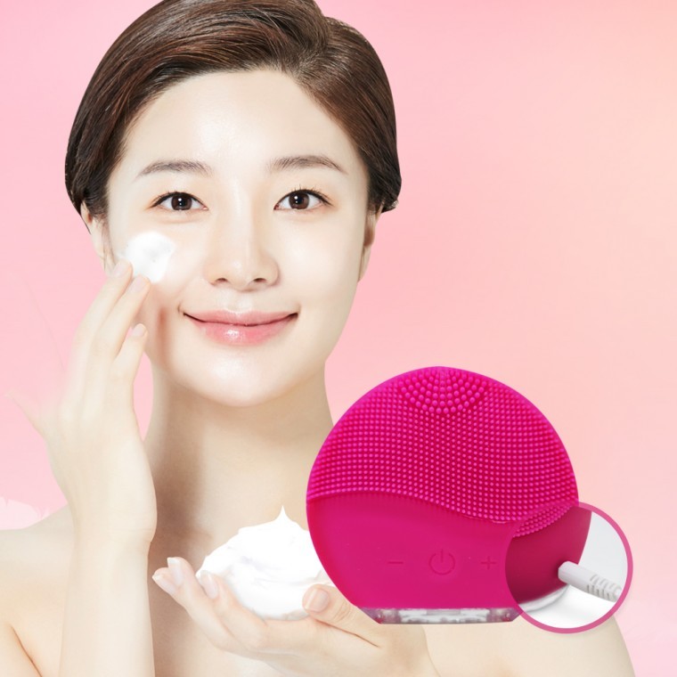 실리콘 진동클렌저 mini2 세안기 각질 피지제거 모공 - 상품 이미지