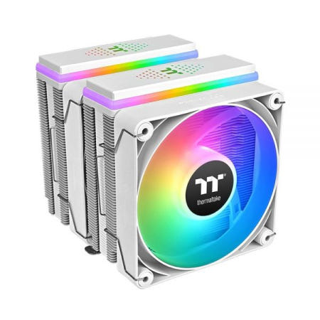 Thermaltake [해외]Thermaltake ASTRIA 600 ARGB CPU 쿨러, 구리 히트 파이프 6개, 120mm PWM 팬 2개, 500~1800RPM, 듀얼 타워, 인텔/AMD, 26