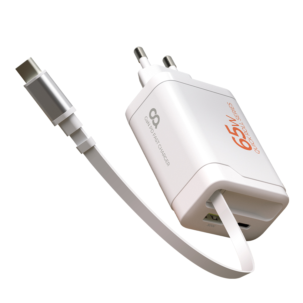 오아 퀵롤차저 C타입 충전기 65W 고속 초고속 핸드폰 멀티 GaN 일체형 어댑터 PPS 제품 이미지