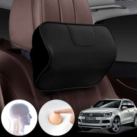 제미카 폭스바겐 투아렉 2세대 4.2TDI (CKD) 프리미엄 바른자세 메모리폼 목쿠션, 목베개 1개, 블랙