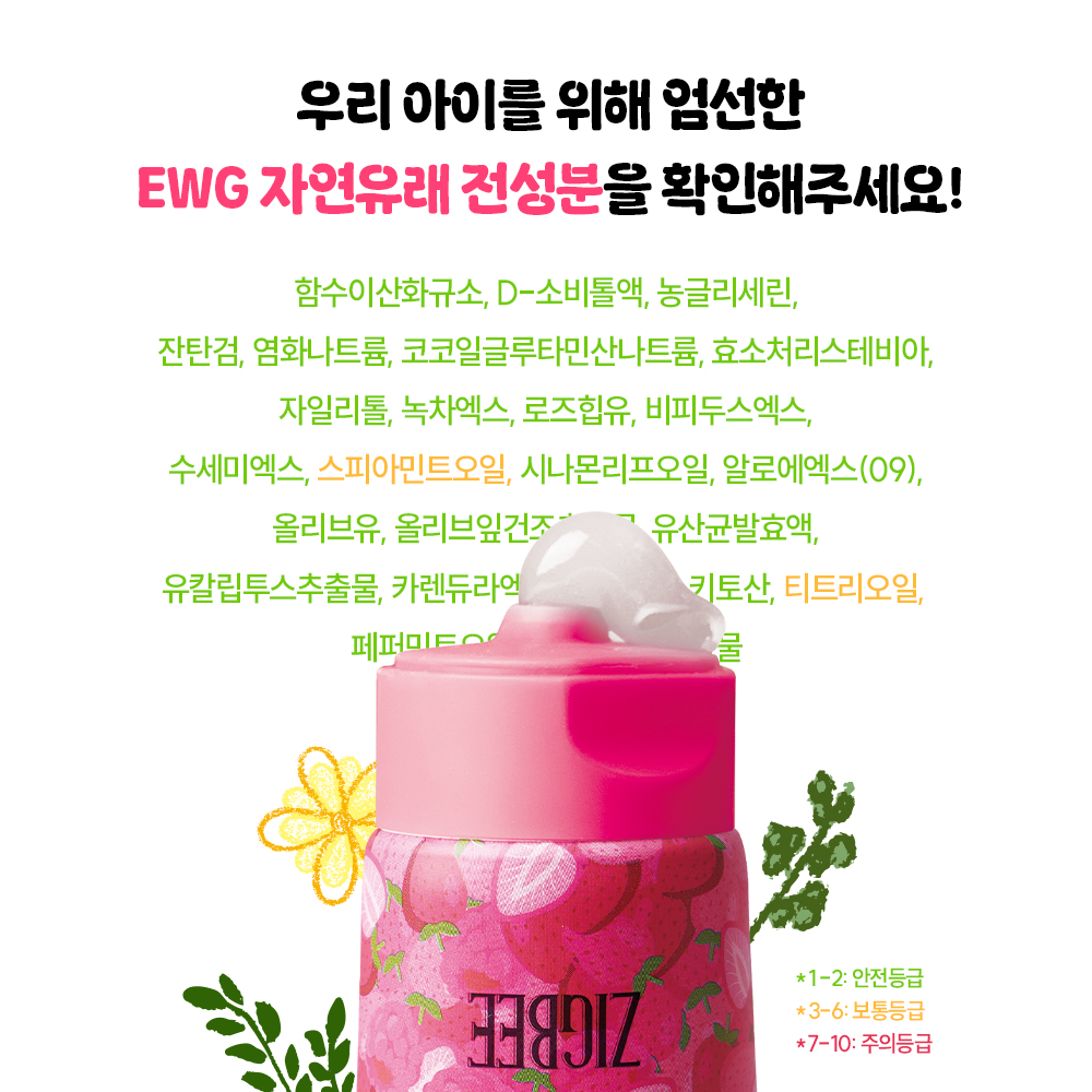 지그비 주니어 고불소 구취케어 박하선 어린이 악어 치약 자연유래성분 딸기향, 117g, 4개 이미지 6
