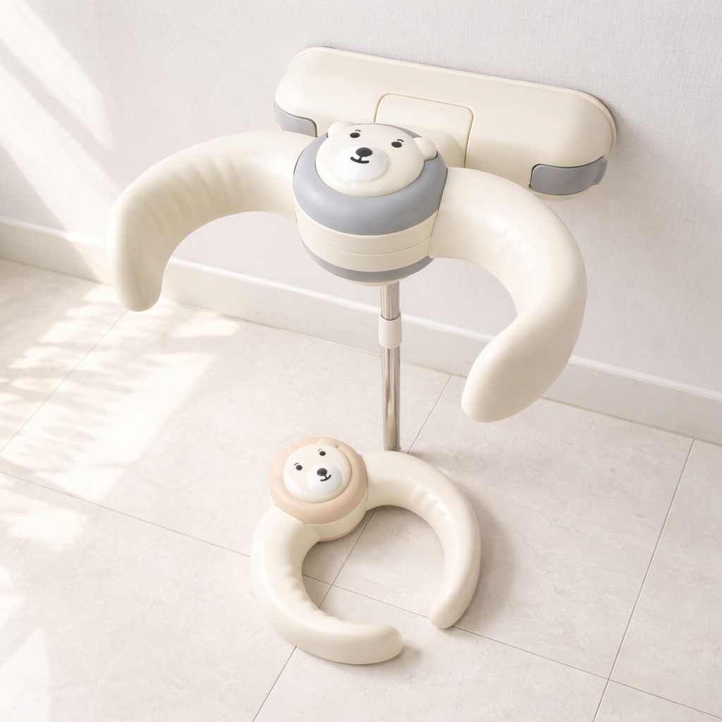 디딤웨이 붙이는 아기 샤워 목욕 핸들 3세대 흡착식 부착식 접이식 휴대용