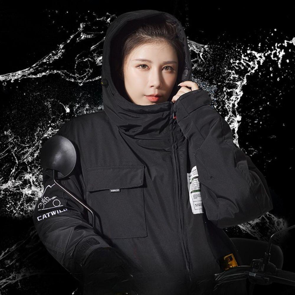 -30도 영화에도 끄떡없다 라이더 점프슈트 방한 방수 방풍 일체형 작업복 배달 우주복 패딩 - 상세 이미지 3