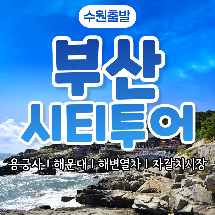 KTX 수원출발 부산 시티투어 당일치기 기차여행 태종대 용궁사 해운대 요트 해변열차 패키지