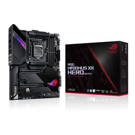 에이수스 [해외]ASUS ROG 막시무스 XII 히어로 ATX 게이밍 마더보드 Z490 (WiFi 6) LGA 1200 (Intel 10세대) 14+2 전원 스테이지 DDR4 4800+,