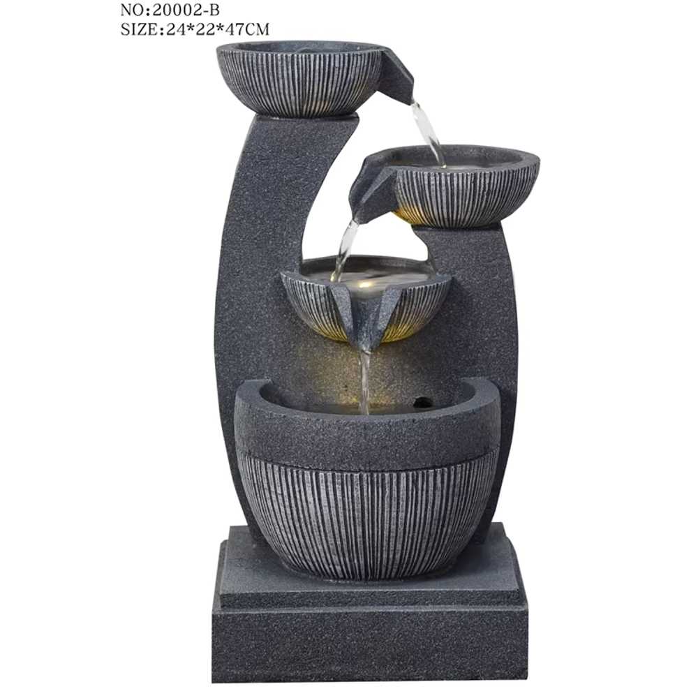 실내분수 인공 폭포 추억 어항 흐르는물 돌수반 풍수 46.5cm - 상세 이미지 5