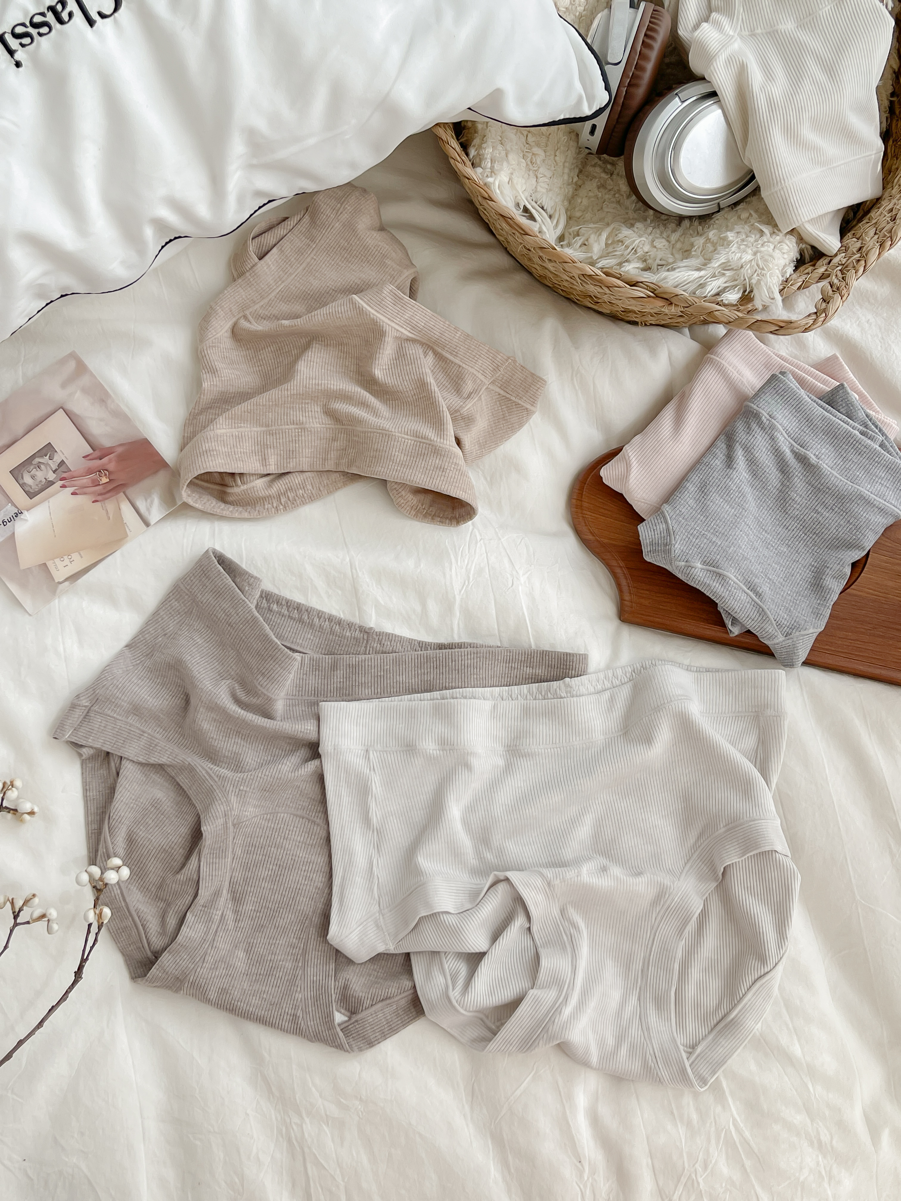 여성 편한 데일리 원사이즈 모달 안착팬티3종 세트(85-105) 제품 이미지