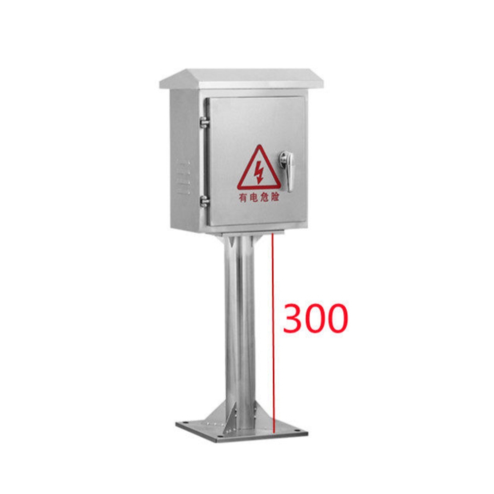 스텐분전함 전기함 야외용 차단기 통신 단자함 방수 단일문400x300x200기둥300 - 상품 이미지