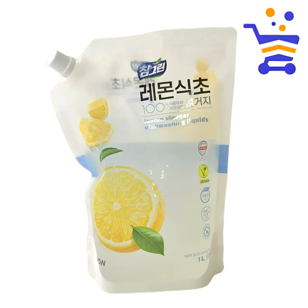 LO 참그린 레몬식초 주방세제 1L 리필 (5369) - 상품 이미지