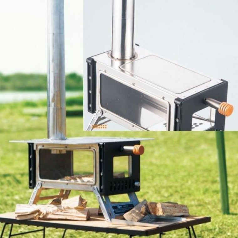 캠핑 불멍 고내구 화목난로 304스텐레스 1200도 내열유리