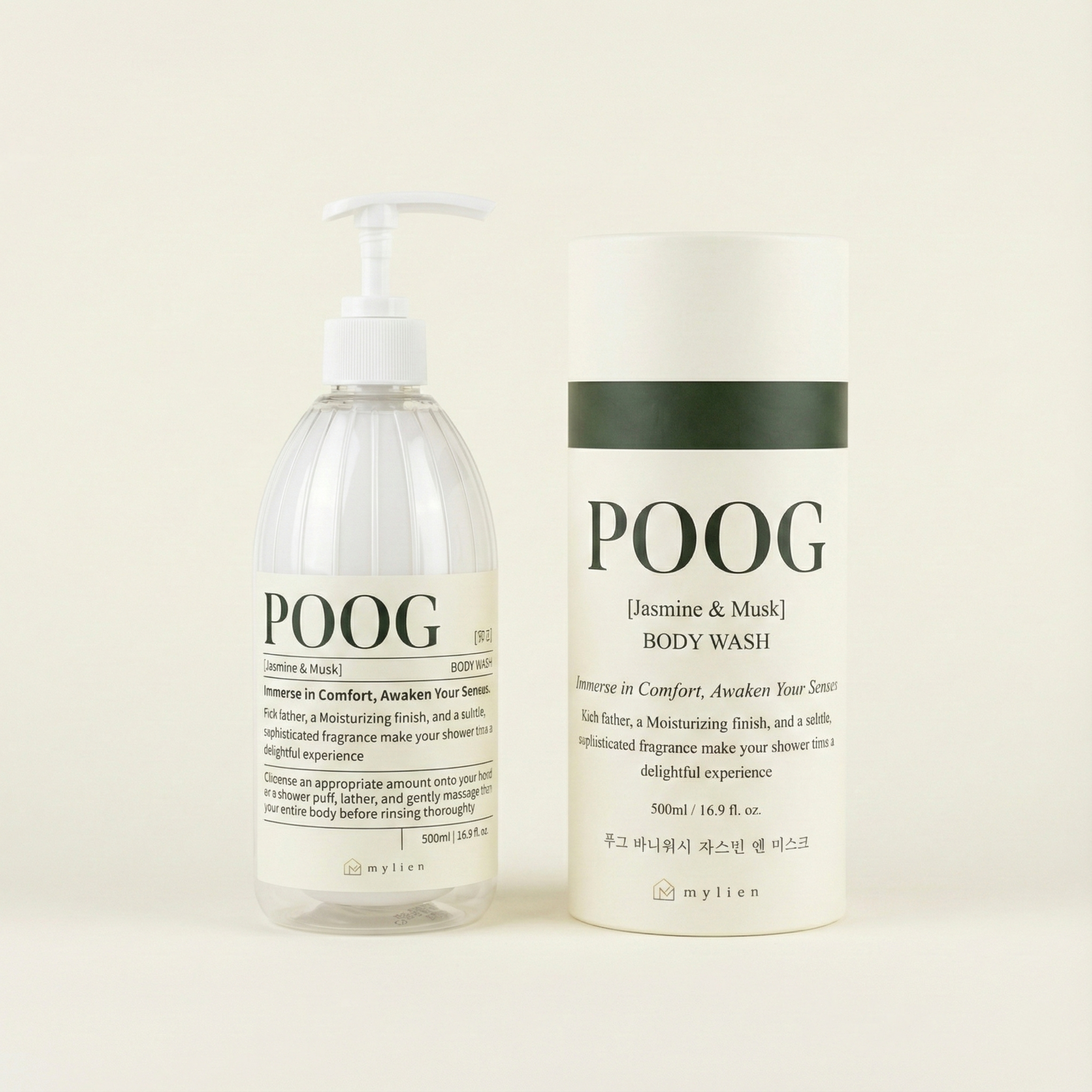 마이리앙 푸그 자스민 앤 머스크 등드름 약알칼리 바디워시 퍼퓸 향좋은 바디클렌져 500ml 제품 이미지