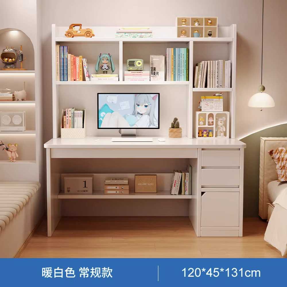 학생 책상 서랍형 다용도 공부방 컴퓨터 화이트 넓은 100cm 서랍형 그레이 이미지 7